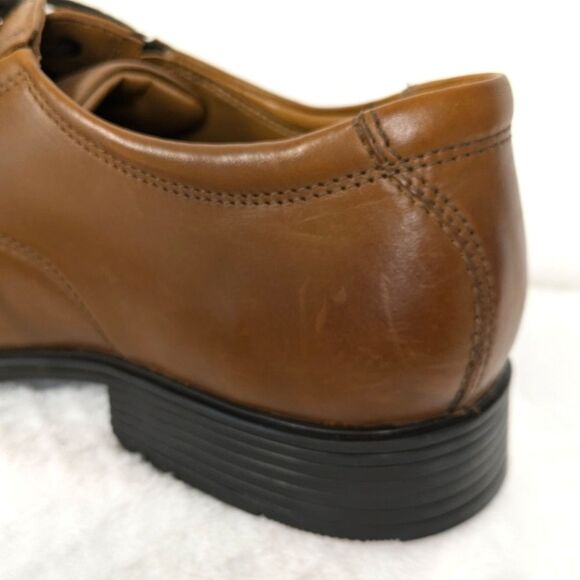 Men\'s Collection by Clark\'s Tilden Walk Oxford Dark Tan Leather Size 11 Handsome main image 4